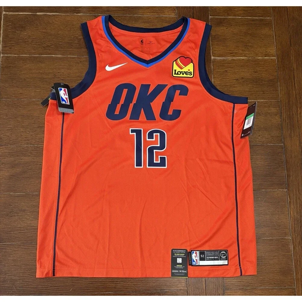 Nike STEVEN ADAMS Oklahoma OKC Thunder LOVE'S Swingman Jersey Mens Sz XL NWT